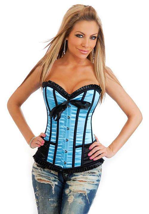 Blue and Black Corset Small Huge Sale!