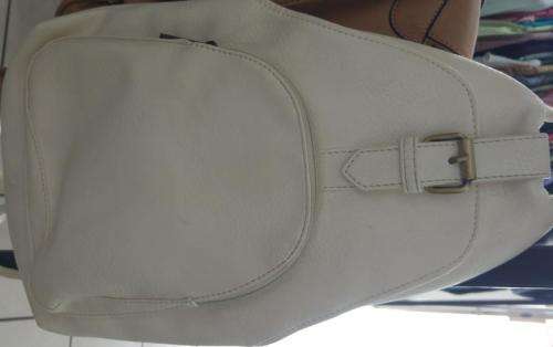 White Backpack Handbag