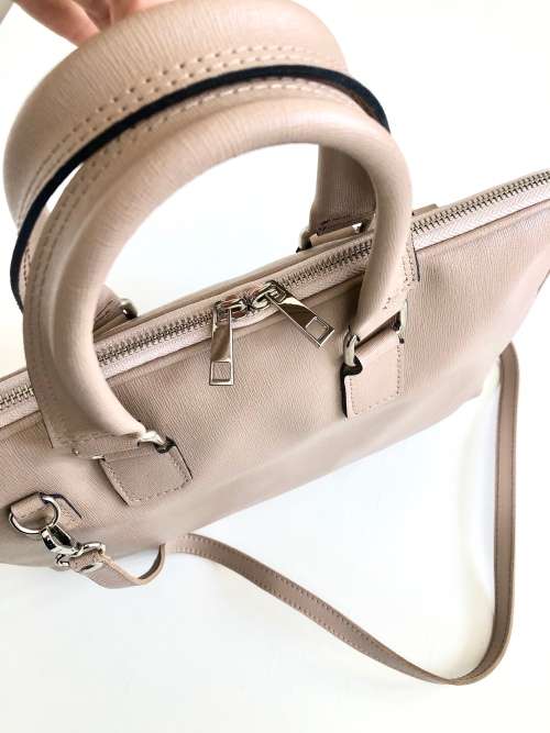 Genuine Italian Leather Laptop Bag Shoulder bag -MADE IN ITALY