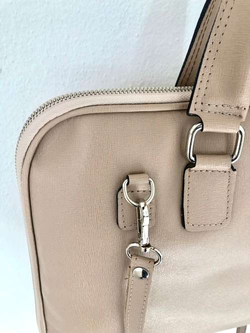 Genuine Italian Leather Laptop Bag Shoulder bag -MADE IN ITALY