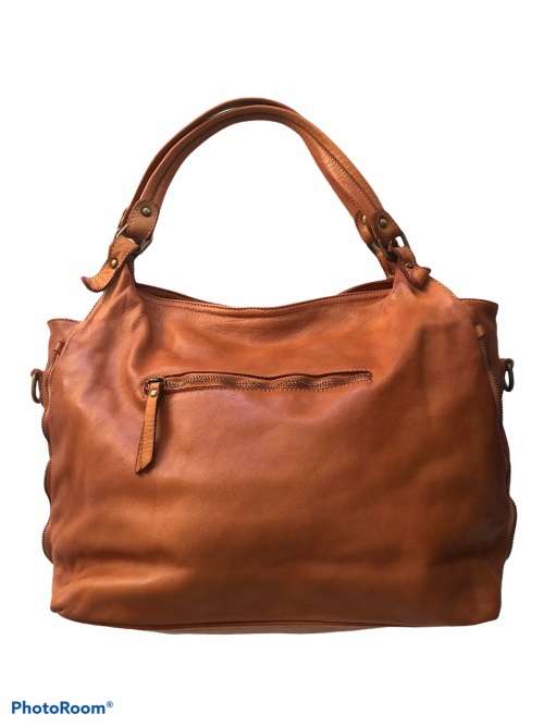 Genuine Italian Leather Shoulder Handbag Large