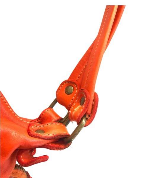 Genuine Italian Leather Shoulder Handbag with Crossbody Strap - MADE IN ITALY