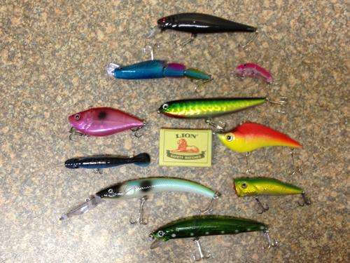 Set of 10 New Fishing Lures Incl. Some LARGE Lures - Fresh and Salt Water