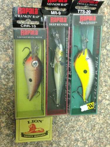 Set of 3 Brand New RAPALA Fishing Lures