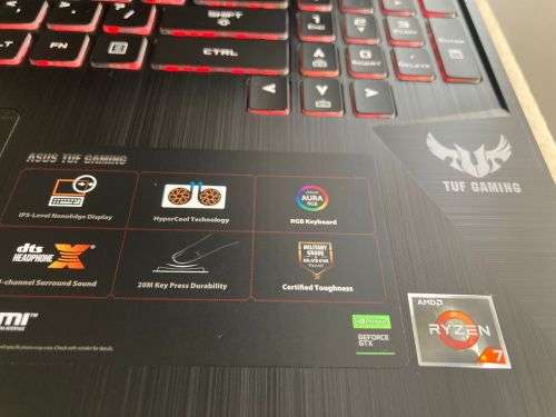 ASUS TUF Gaming FX505DT AMD Ryzen 7 3750H up to 4.0GHz Processor with AMD Max Boost Clock Technology