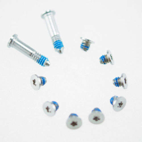 For Apple 13` MacBook Air A1369 A1466 Bottom Case Screw 10 Screws Set Silver