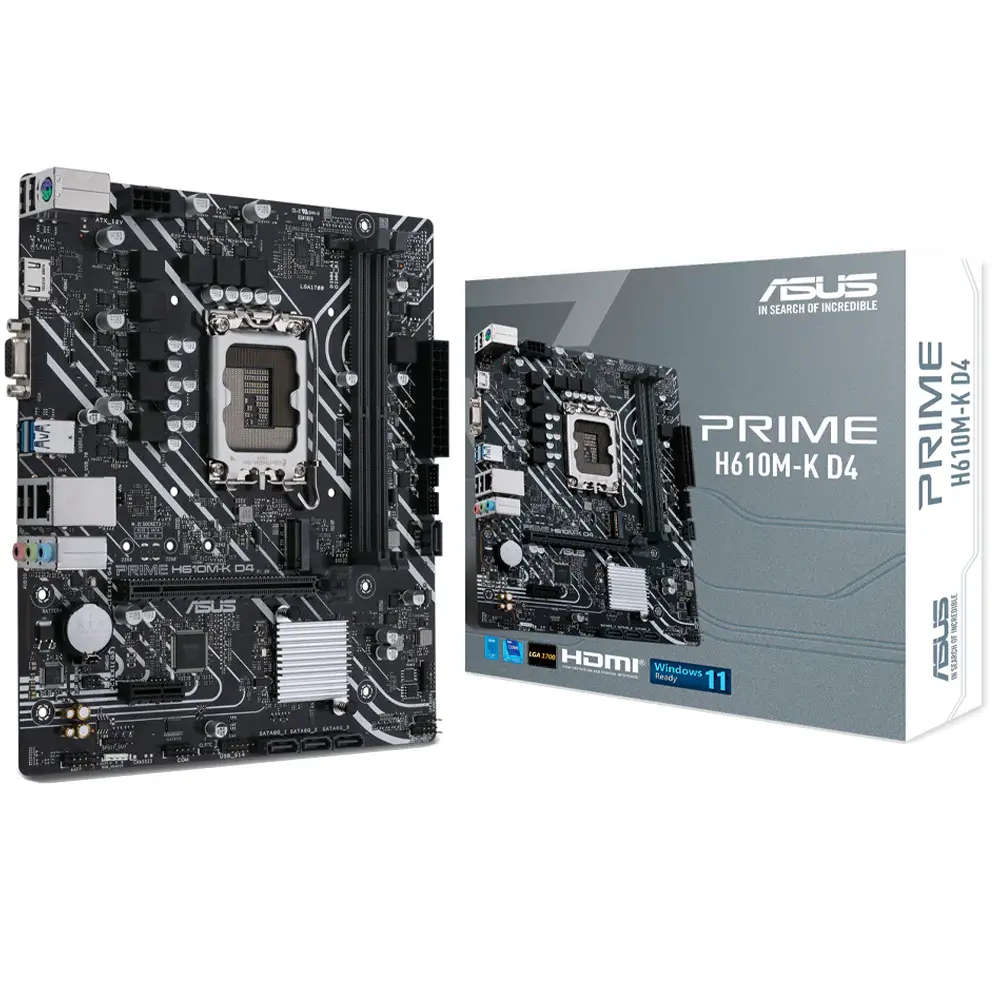 ASUS PRIME H610M-K D4 Intel Socket LGA1700 Motherboard