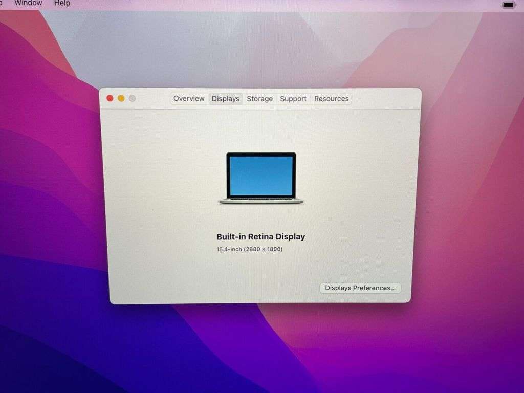 Apple macbook pro 15 inch Retina Display 2015 Model Quad core i7