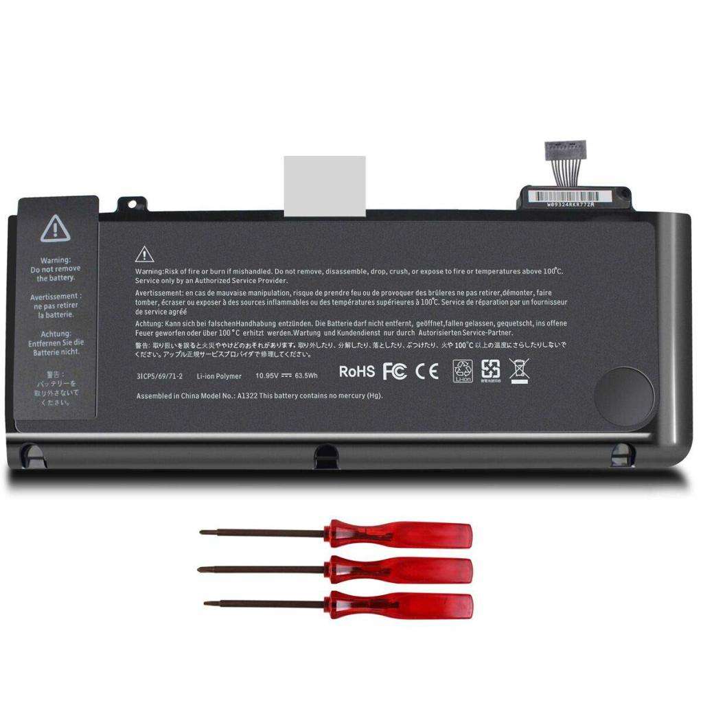 USED A1322 A1278 Laptop Battery Compatible with MacBook Pro 13 inch 2009 - 2012