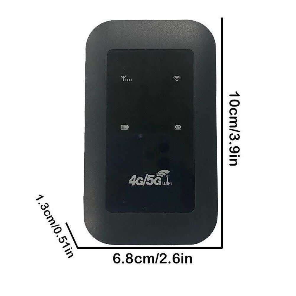 4G/5G Portable Mobile Hotspot Router, 2100mAh Battery, Plug and Play, Suitable for Travel