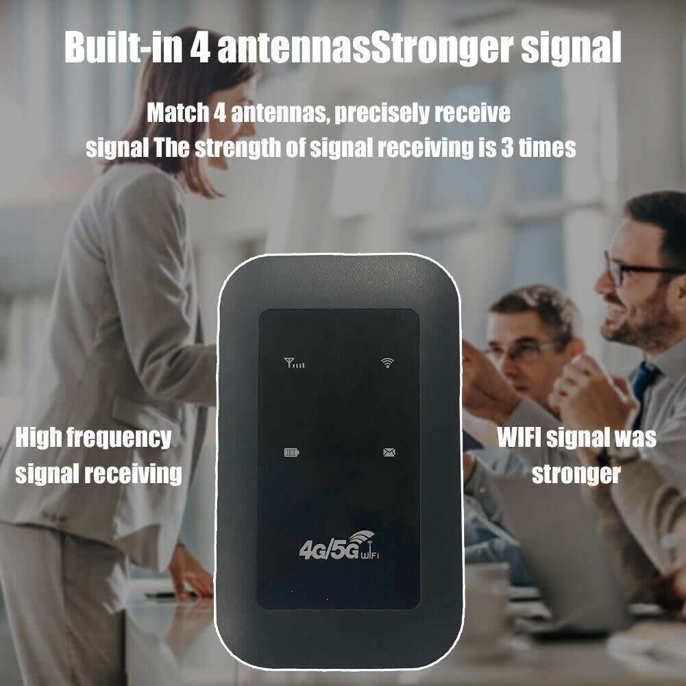 4G/5G Portable Mobile Hotspot Router, 2100mAh Battery, Plug and Play, Suitable for Travel