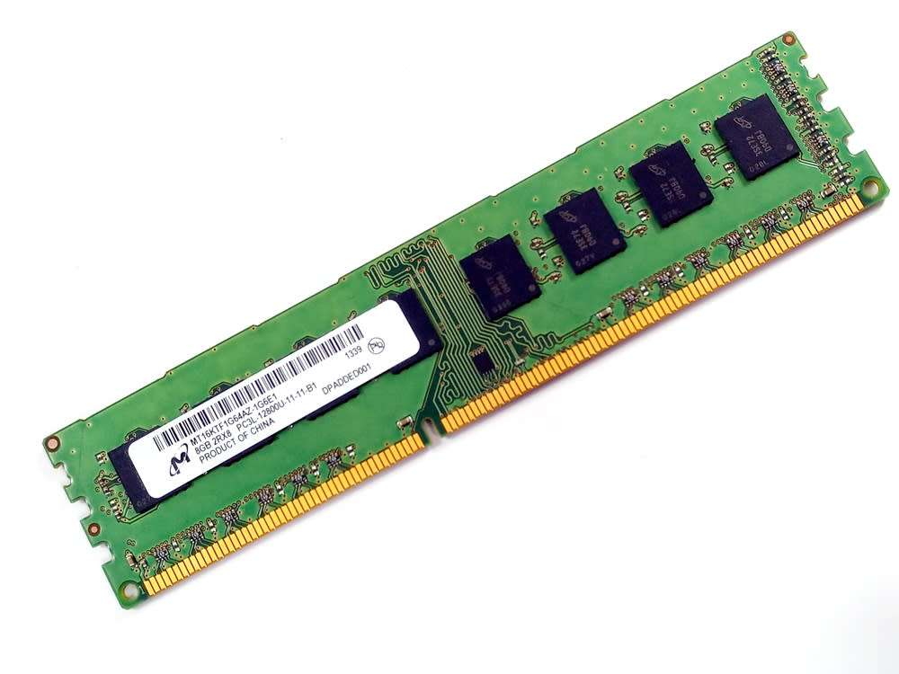 Micron MT16KTF1G64AZ-1G6E1 8GB PC3L-12800U-11-11-B1 1600MHz 2Rx8 240pin DIMM Desktop Non-ECC DDR3