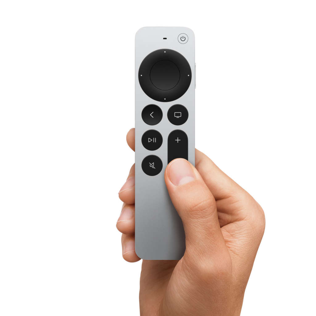 APPLE TV SIRI REMOTE CONTROL 2ND GENERATION BLUETOOTH - SILVER BLACK OPEN BOX