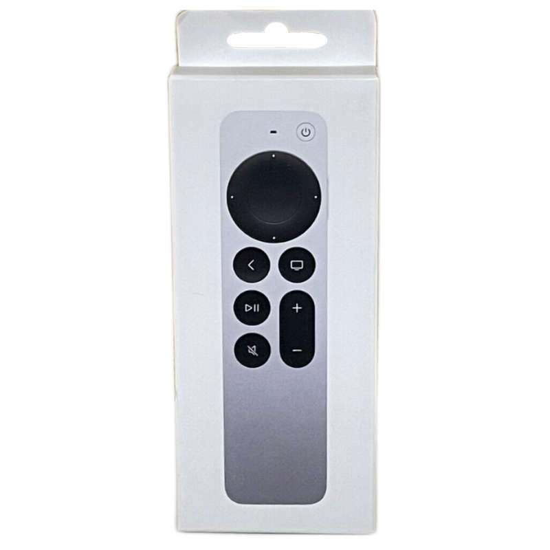 APPLE TV SIRI REMOTE CONTROL 2ND GENERATION BLUETOOTH - SILVER BLACK OPEN BOX