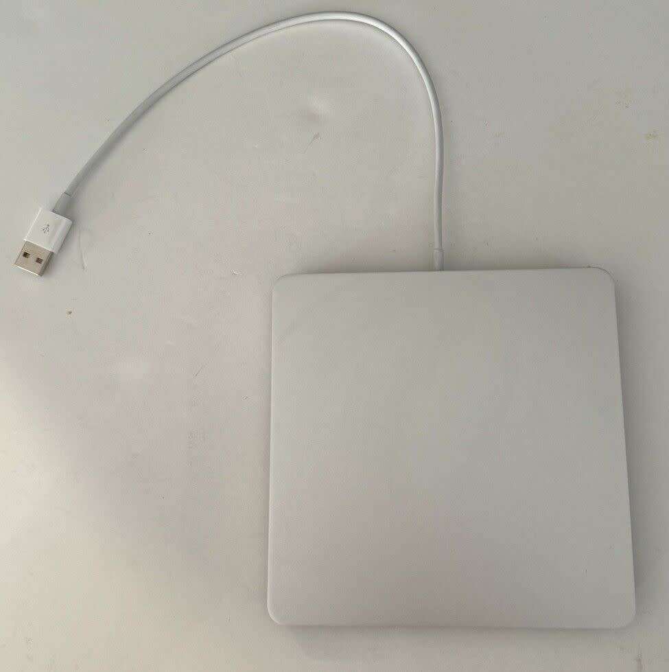 Genuine Apple USB SuperDrive A1379 External CD / DVD Player TESTED Works Silver