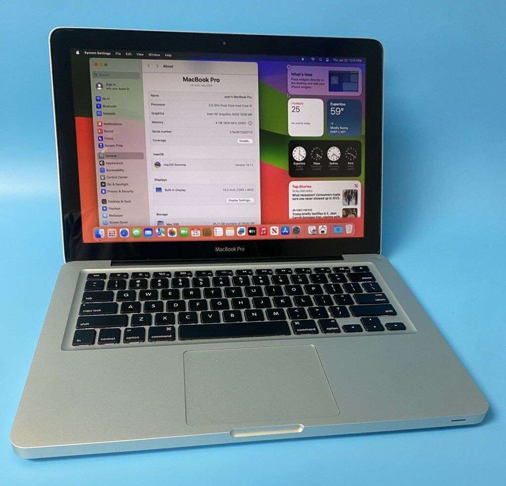 2012 Apple MacBook Pro `Core i5` 2.5 13` 8GB RAM 128GB SSD - Working Great