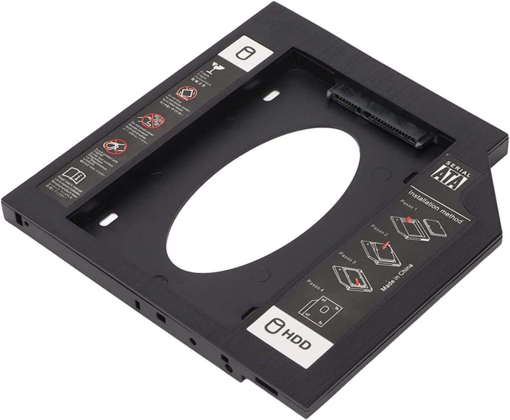 2.5" SATA HDD SSD Hard Drive Caddy Adapter 2nd HDD Enclosure Hard Disk Drive Caddy Case for 9.5mm