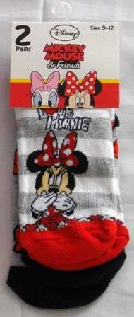 Tanzania -Socks - 2 Pairs Baby Minnie Mouse Girls -Socks -size  6-8  -   Disney baby  girl clothing