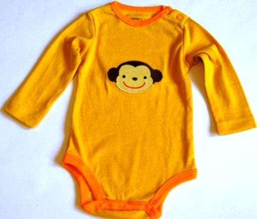 Carter's Blue Fly Long Sleeve Bodysuit 0-3 months