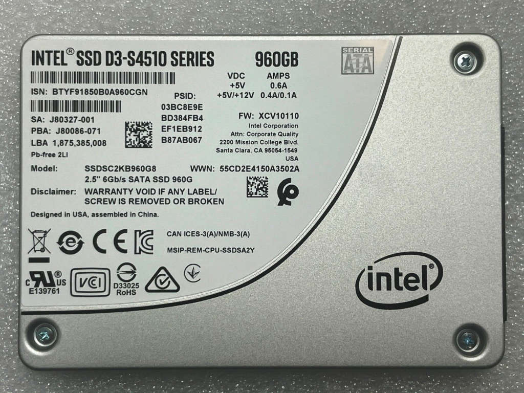 Intel SSD D3-S4510 960GB