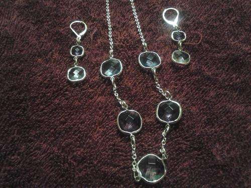 Mixed colour Necklace and earrings