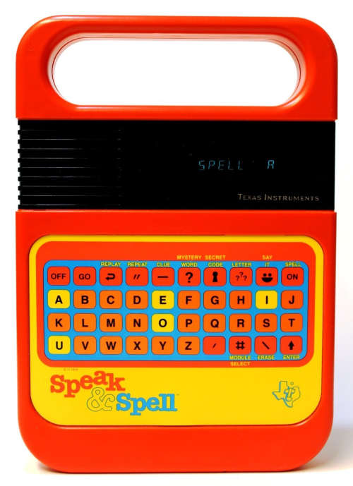Vintage Game Set - Donkey Kong Jnr Table Top - Texas Instruments Speak & Spell / Speak & Math