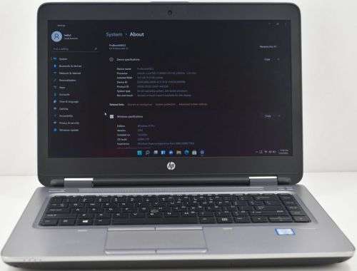 HP ProBook 640 G2 14`` Screen Intel i7 16GB RAM 256GB SSD Windows 11 Pro Computer