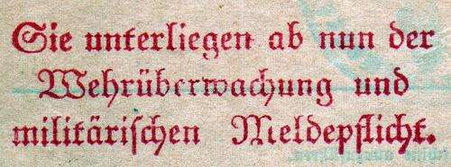 WW 2 Ãsterreich Wehrmacht vintage document - Ausmusterungschein Wien 1941