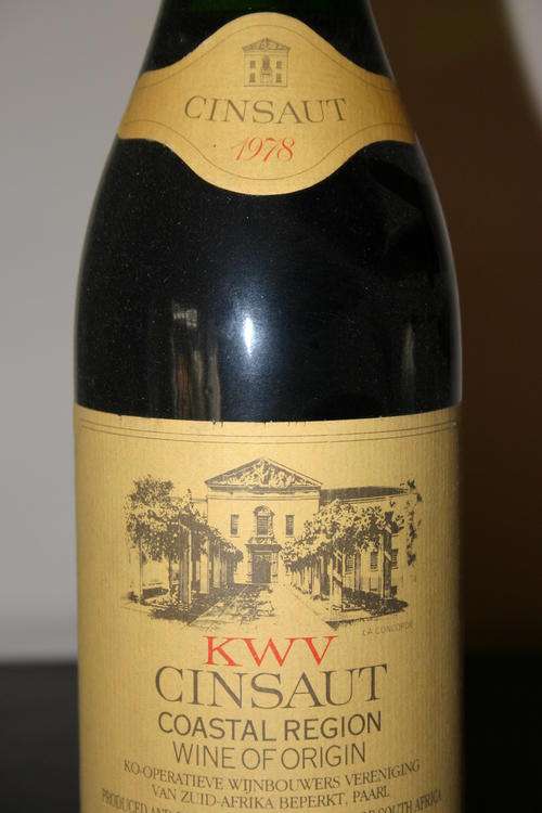 red wine 1978 KWV CINSAUT.