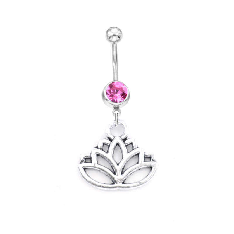 5PCS/Set Yoga Style Surgical Steel Belly Rings