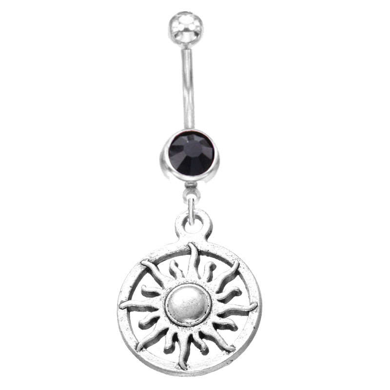 5PCS/Set Yoga Style Surgical Steel Belly Rings