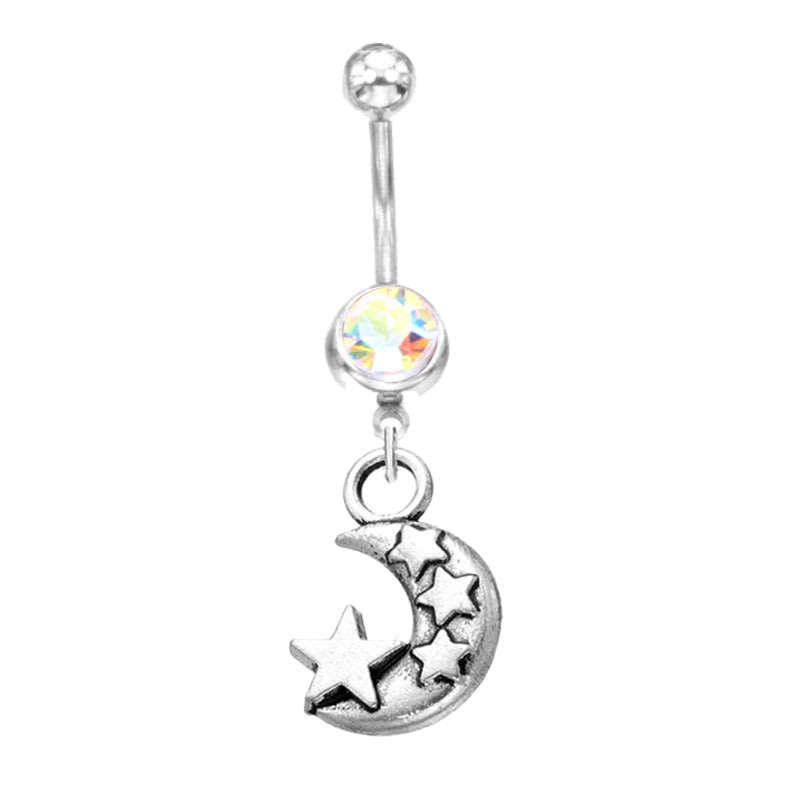 5PCS/Set Yoga Style Surgical Steel Belly Rings