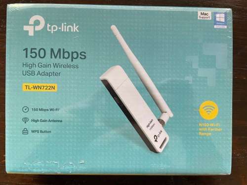 TP-Link 150MBPS USB Wifi Adapter TL-WN722N (NEW and Sealed)