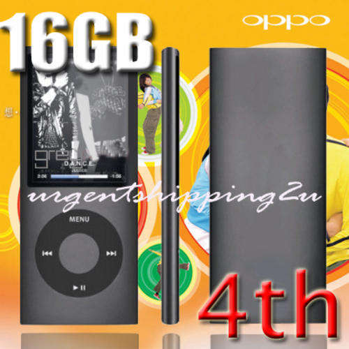New 16GB MP3 MP4 Slim 4th Gen Player FM Media Video BK