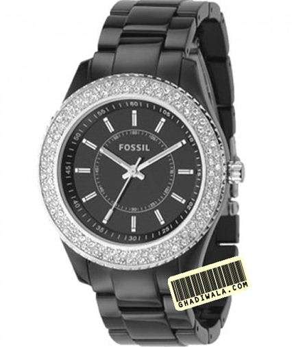 Ladies Stella Fossil Watch Diamante Face