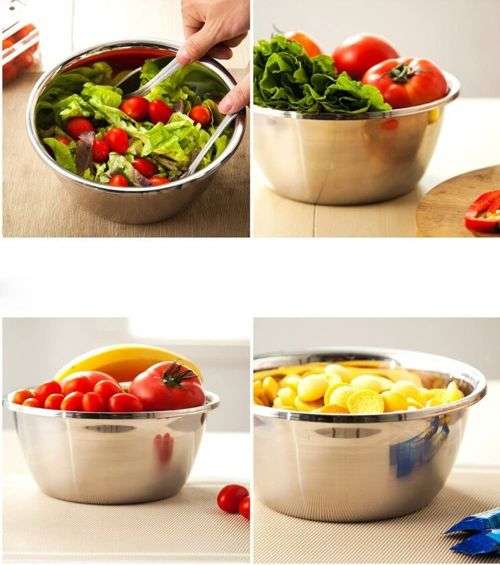 STAINLESS STEEL BOWL - 26CM