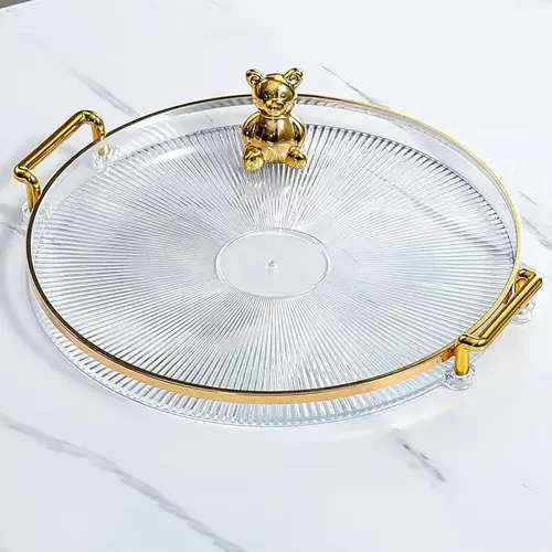 Crystal Clear Round Tray