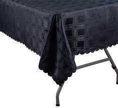 DAMASK TABLECLOTH BLACK