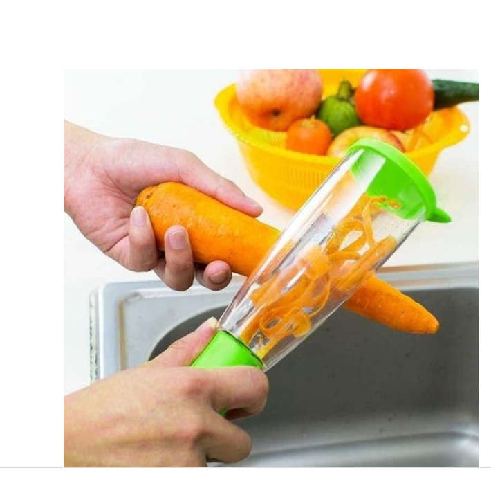 Skin Peeler Tool With Storage Container