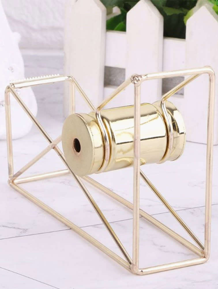 FINE LIVING Gold Elementary Sellotape Holder