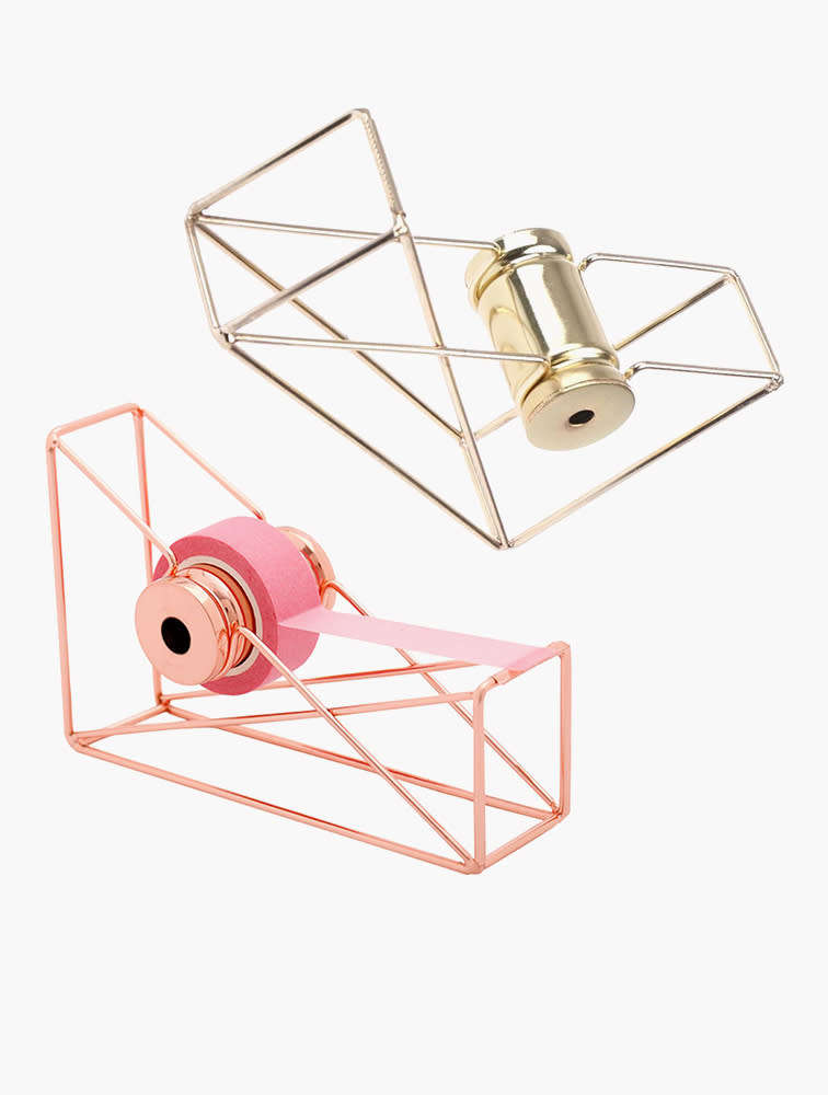 FINE LIVING Gold Elementary Sellotape Holder