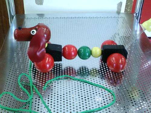 !!ADORABLE!!  wooden pull-along DOG