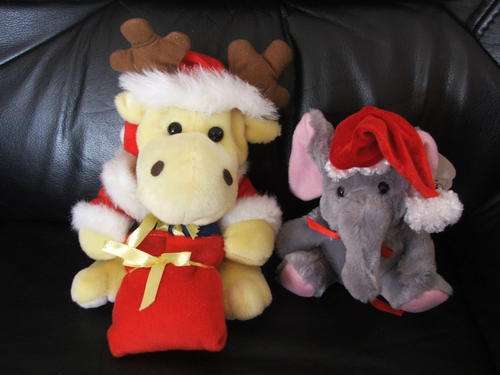 Xmas Reindeer and Elephant  *18 cm*