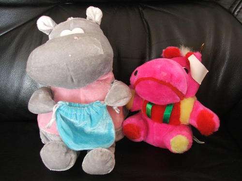 Pink Hiipo and Grey Hippo  *20 cm*