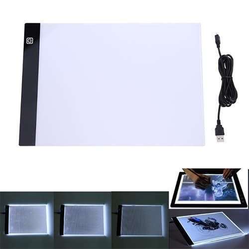 A4 LED Light Pad Dimmable Brightness For Diamond Paintings - USB Powered
