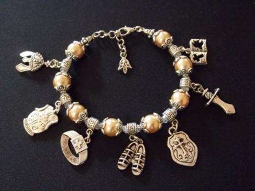 Beaded/Charmed Armor of God Bracelet
