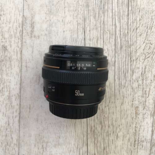 Canon 50mm f/1.4 USM Prime Lens + Lens Hood, Good Condition