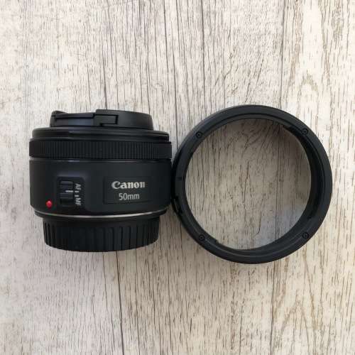 Canon 50mm f/1.8 STM Prime Lens + Lens Hood