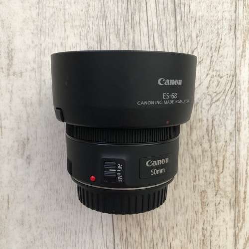 Canon 50mm f/1.8 STM Prime Lens + Lens Hood