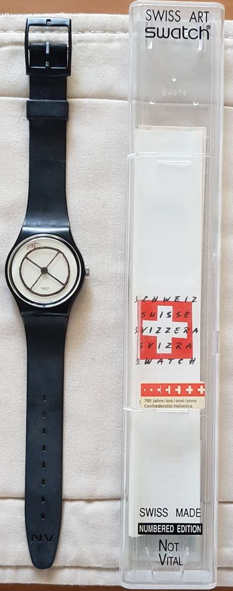 Vintage 1991 Swatch GZ120 Swiss Art Limited Edition